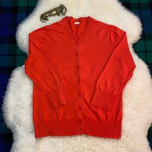 J. Crew Button Front Cotton Cardigan